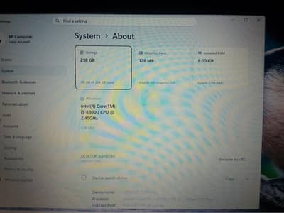 Dell 7480 i5 6th GEN 8GB RAM DDR4 256 GB SSD health 98%