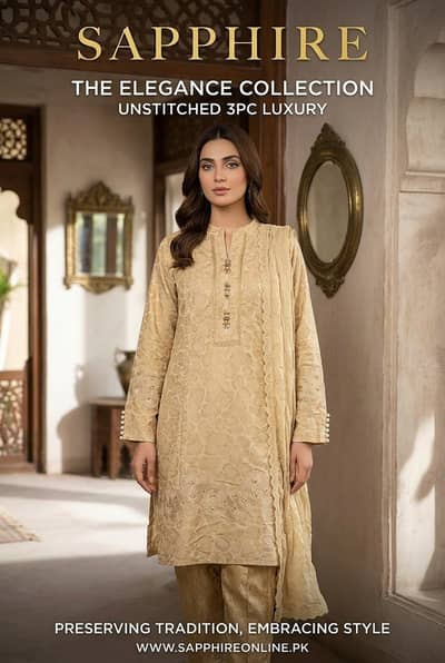 sapphire  all new and noor e alain used for 2 time wear