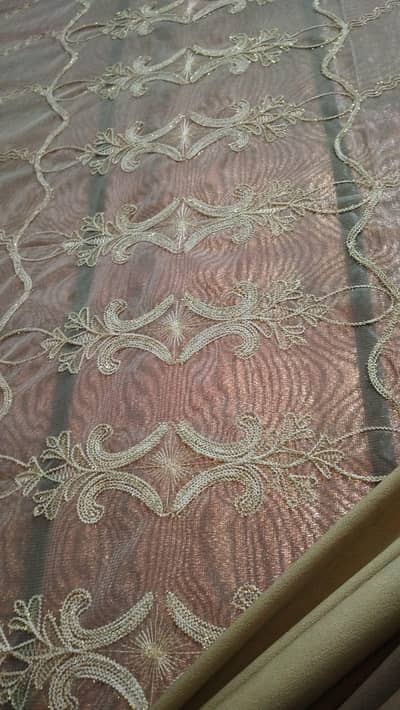 2 curtains set with blinds