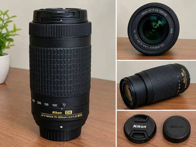  Nikon D5300 DSLR + Nikon 70-300mm Lens