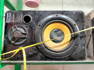 pioneer woofers plus speakers 2 piece ha