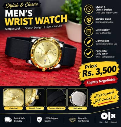 Men's Wrist Watch for Sale - New