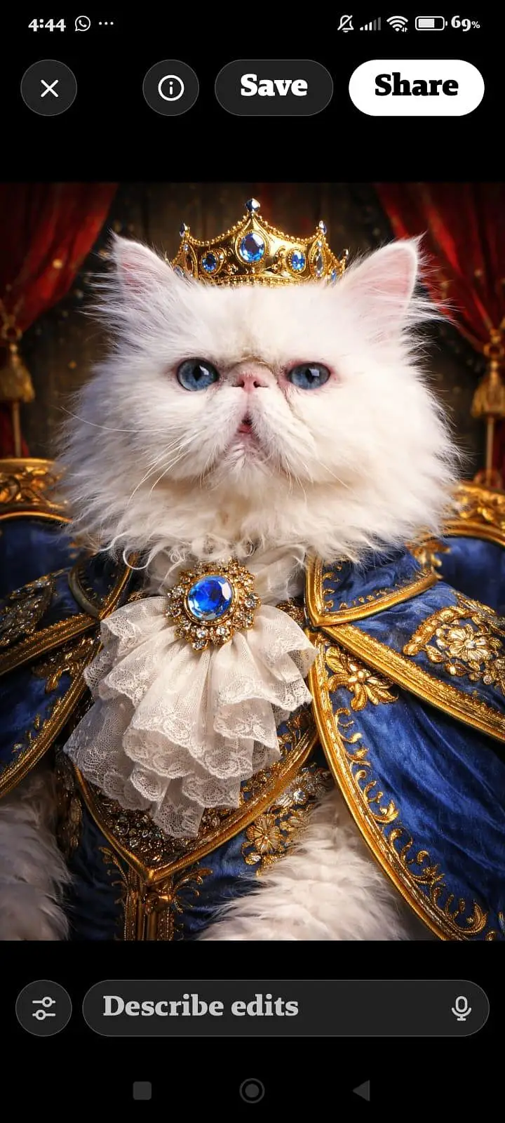 CFa bloodline imported peki white blue eyes van stud mail — photo 3