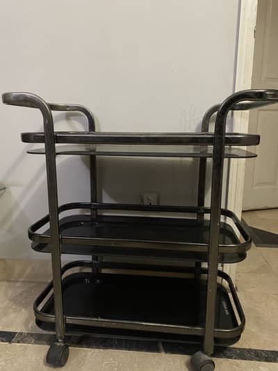 Kitchen serving trolley