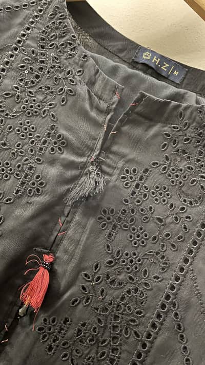 3pc embroidered jacquard suit