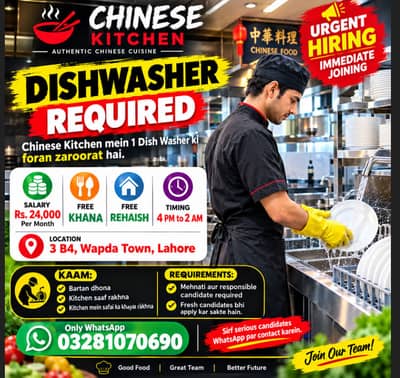 Dishwasher Required