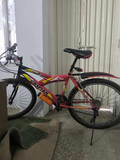 Caspain full size bicycle with extra accessories, lock and pump