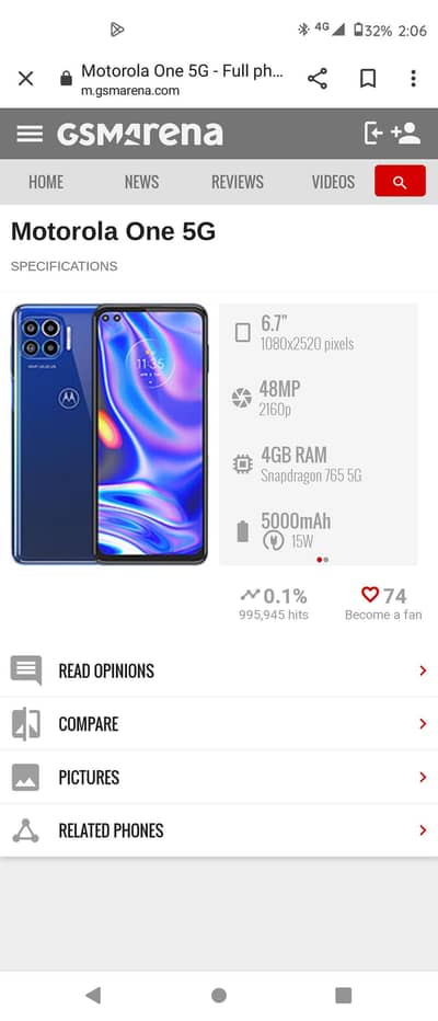Motorola One 5G Ace