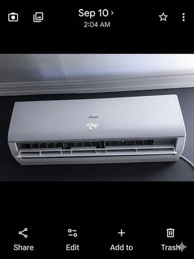 Haier Ac 1.5 Long Throw  ton 100 Okay
