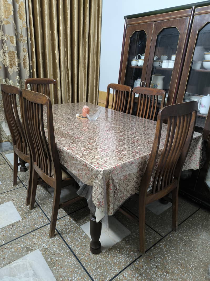 Solid 6 chairs Dining Table 0