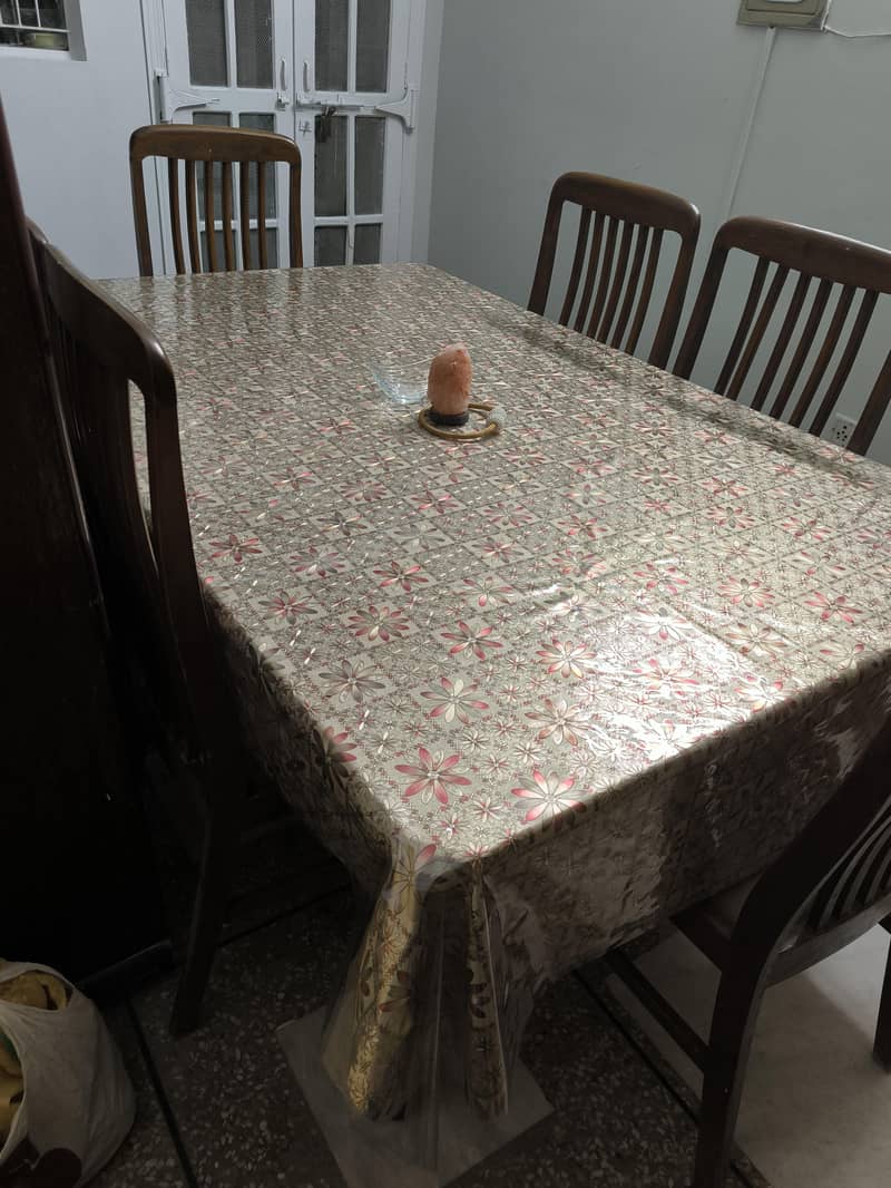 Solid 6 chairs Dining Table 2