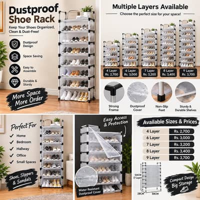 Shoe stand For Home – Multi-Layer Storage