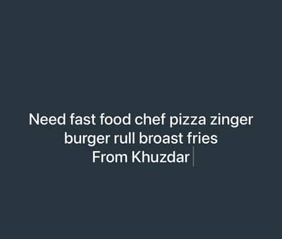 Chef fast food