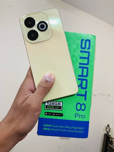 Infinix Smart 8 Pro,4+4,128Gb, Full Box,Condition 10/10, All ok 100%