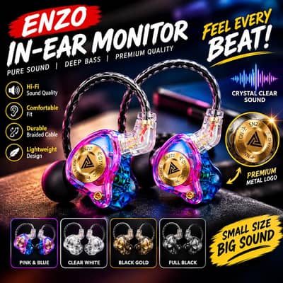 Qkz Enzo pro Gaming Wired Headphones With Microphone