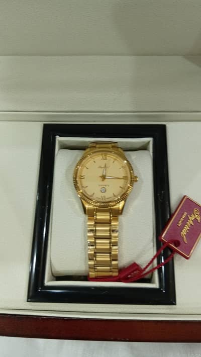Imperial Swiss Quartz Ladies Watch – Gold Color, Brand New