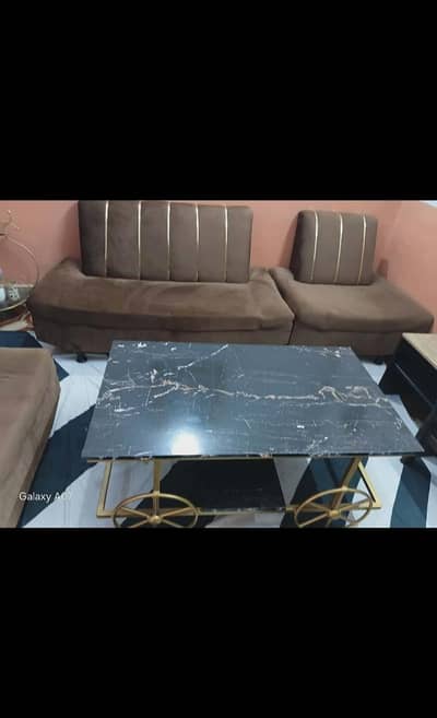 sofa set with table