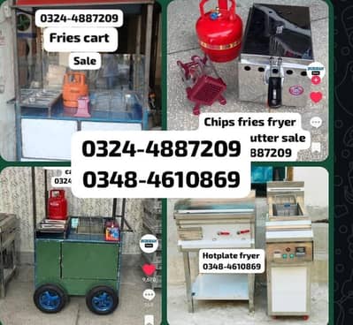 chips burger shawarma fries hotplate fryer piza oven counter cart sale