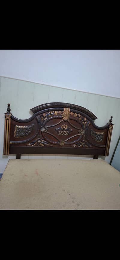 Wooden Double Bed(chinioti design and wood)