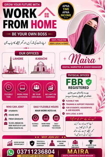 Work From Home – Digital Marketing