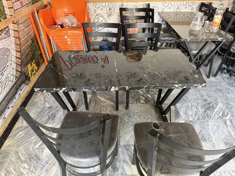 Dining Table with Chairs 4 sets 1