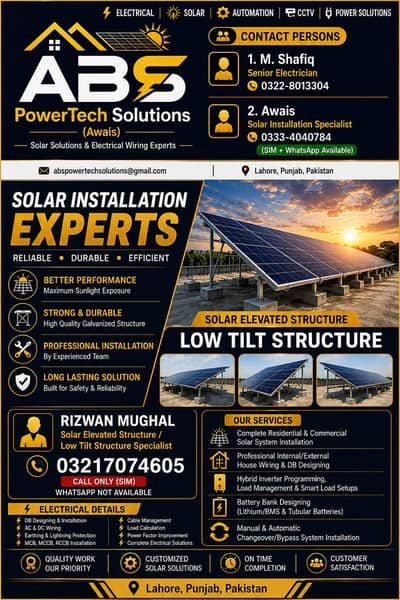 ABS Solar Solution and power