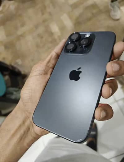 I phone 15 pro 128 black jv physical plus e sim pin dot