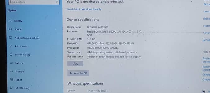HP core i7 gen 5 slim laptop 1gb GPU 12gb Ram 500Gb HD 256gbSSD