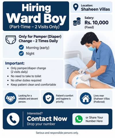 Ward Boy Required – Pamper Change