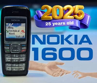 Nokia 1600 Orignal PTA Approved بزرگوں کے لیے بہترین نشانیوں والا فون
