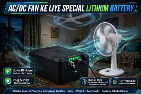 12v 15Ah lithium battery for ac dc fan long backup