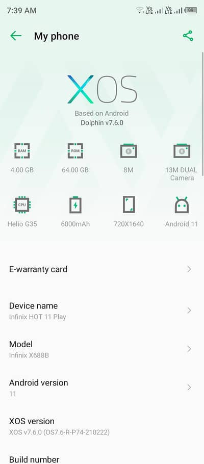 Infinix Hot 11 Play