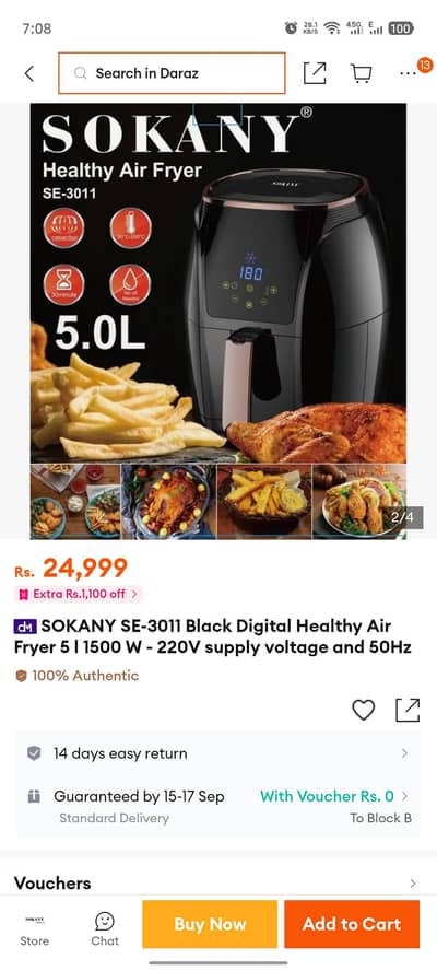 Sokany Air Fryer for sale