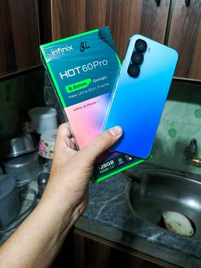 Infinix Hot 60 Pro 8+8=16/128 full box charger 10 10 03214084668