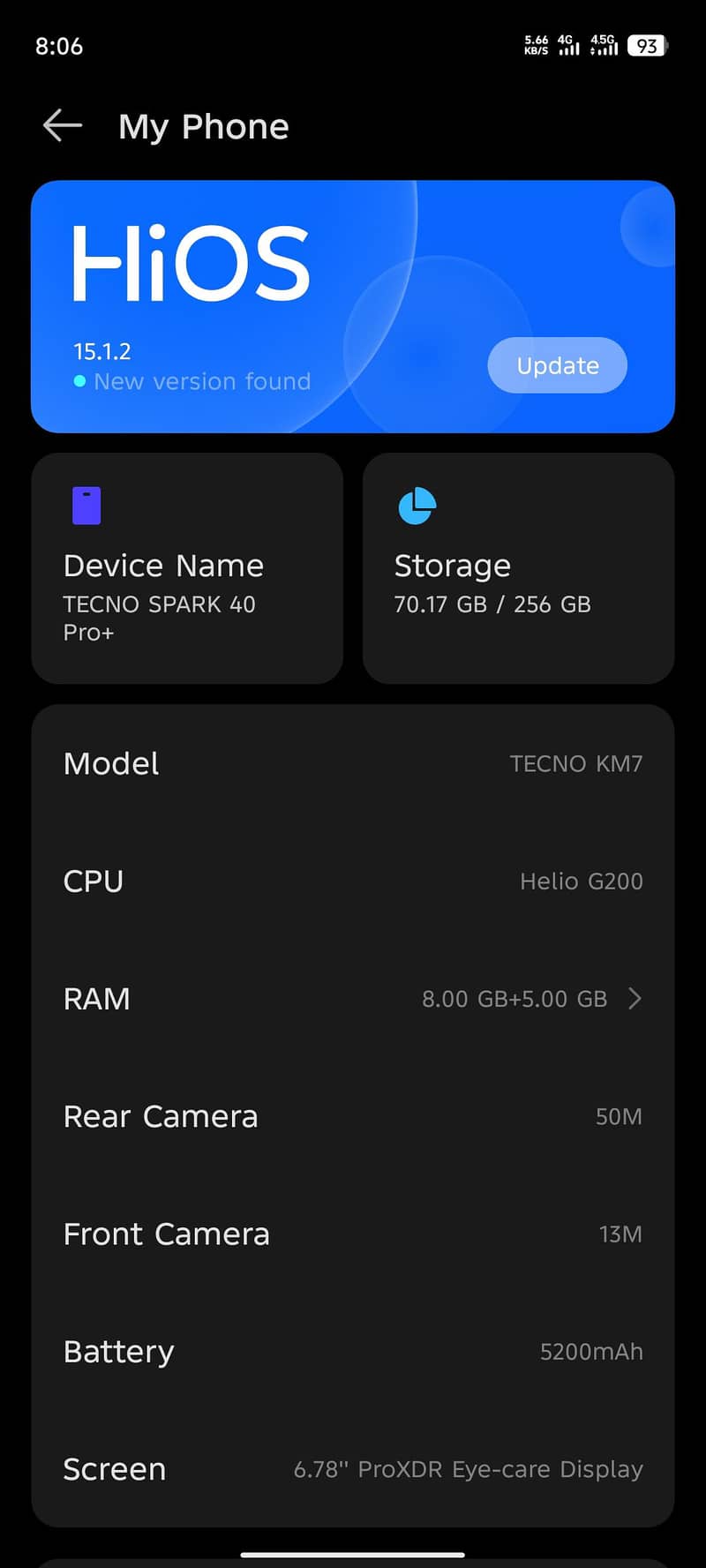 Tecno spark 40 pro plus 1
