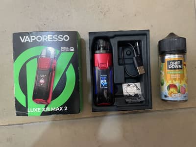 18+ ONLY-WHATSAPP:03288071678 VAPORESSO LUXE XR MAX 2  With 100 ML FL