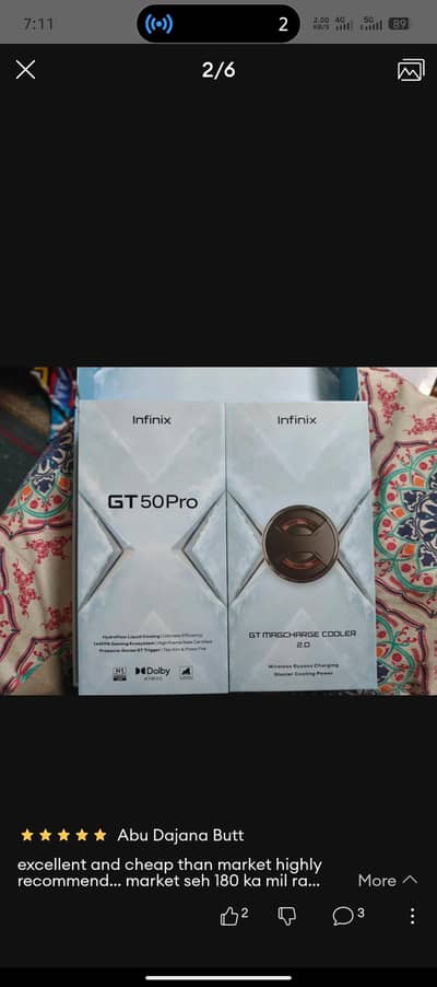 Infinix GT 50 Pro 12/256GB | Brand New Box Pack | 100% Original