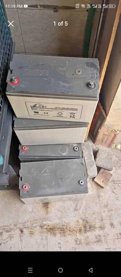 8 batteries used working condition ma available ha rate aik battery ka