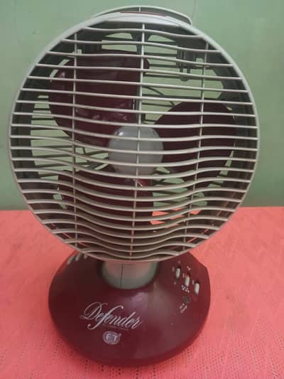 Defender Rechargeable Table Fan / Emergency Fan - Good Condition