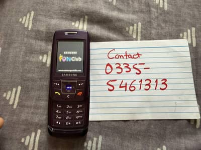 Samsung Mobile E250 100% Original for Sale