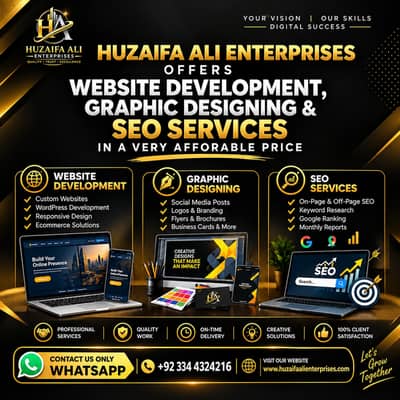 Website Development, Graphic Designing & SEO Services