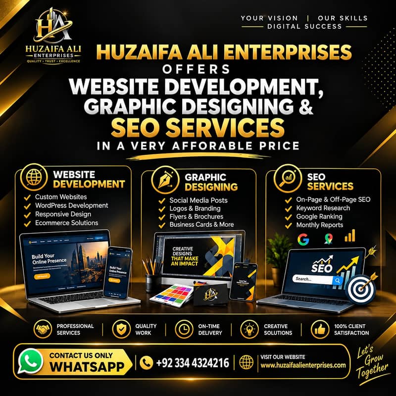 Website Development, Graphic Designing & SEO Services 0