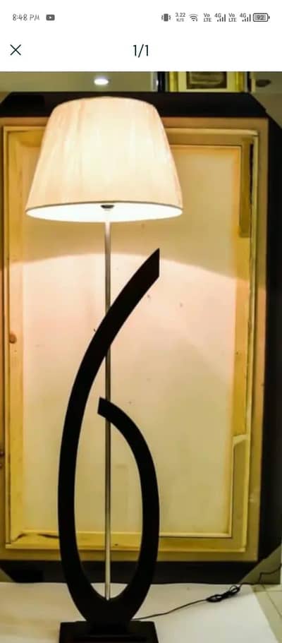 wooden lamp and home decor