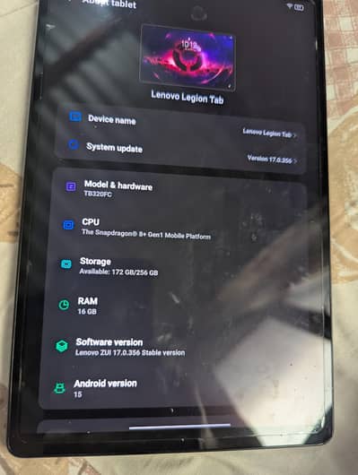 Lenovo legion y700 gaming tablet 120 fps