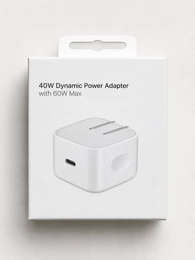  Apple 40W Dynamic Power Adapter (60W Max) | Ultra-Fast Charging!