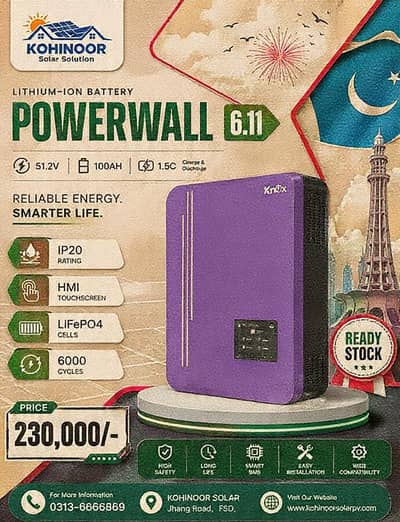 knox lithium battery 4kw, 6kw, 8kw, 10kw, 24V 100 Ah Lithium Battery