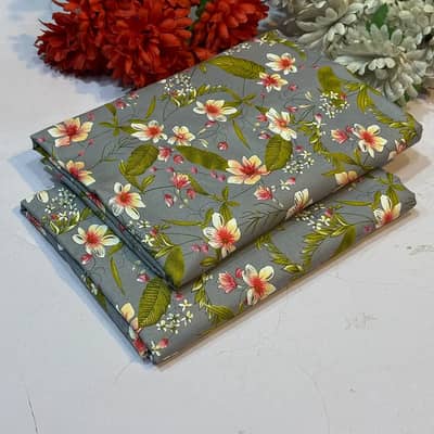 Imported Soft Linen Premium Printed 2 Pcs Suit For Women