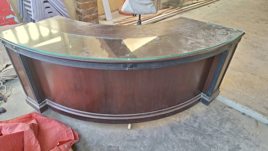 Solid Wooden Reception Table 0