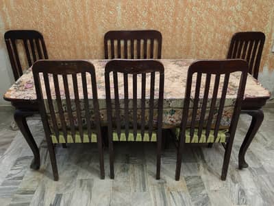 Dinning Table With Chairs Pure Wooden