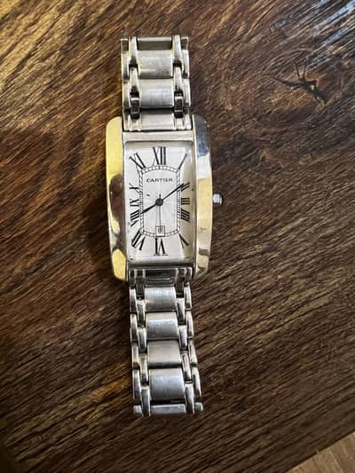 CARTIER STAINLESS STEEL WATCH